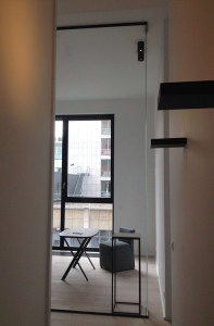 afscheiding bureau in glas