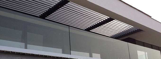 glazen balustrade