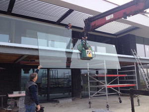 plaatsing glazen balustrade