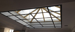 plat licht zonder glas