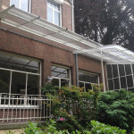 polycarbonaatplaten in koepel terras